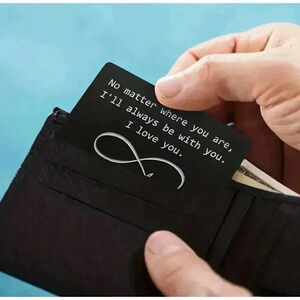 Thin Metal Inspirational Wallet Card